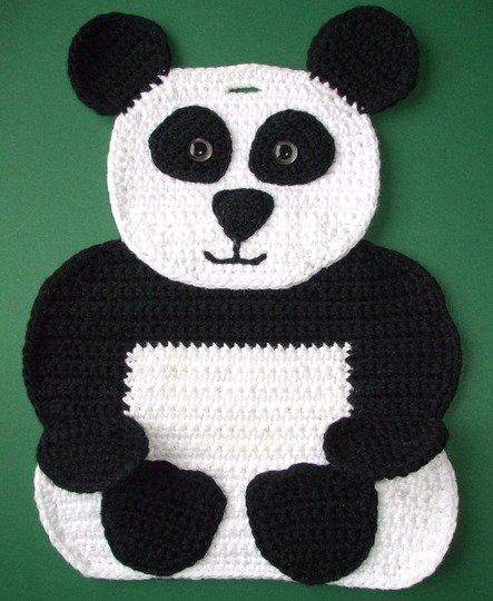 Topflappen häkeln - Buddha und Panda - ein Hauch Fernost für die Küche - Häkelanleitung mit Zählmuster