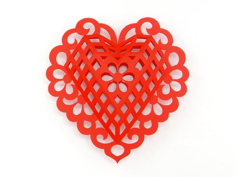 Deko-Herz – Bastelvorlagen und Anleitung