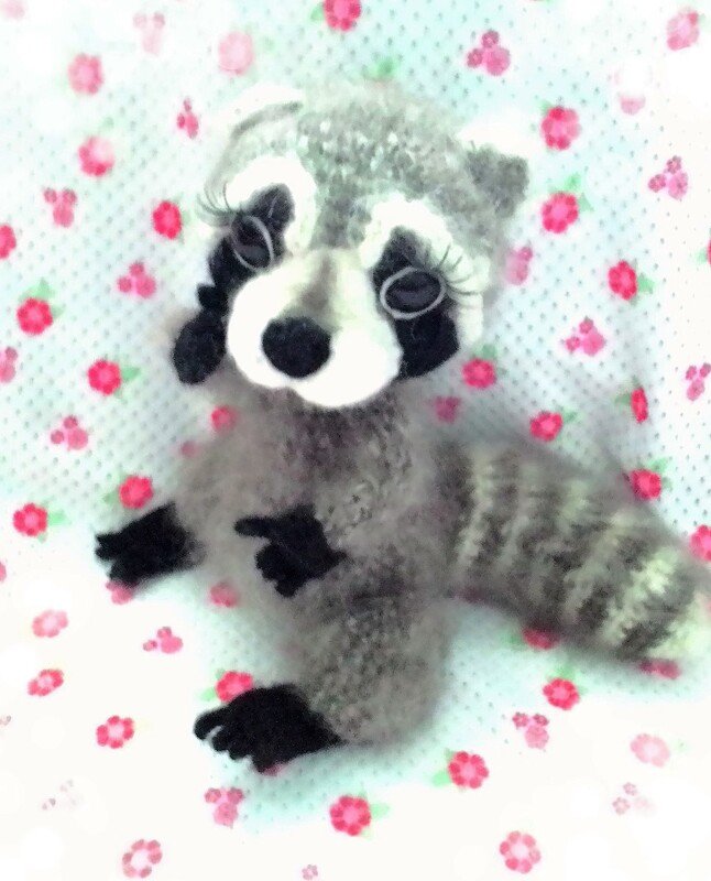 Häkelanleitung Waschbär Andrejka