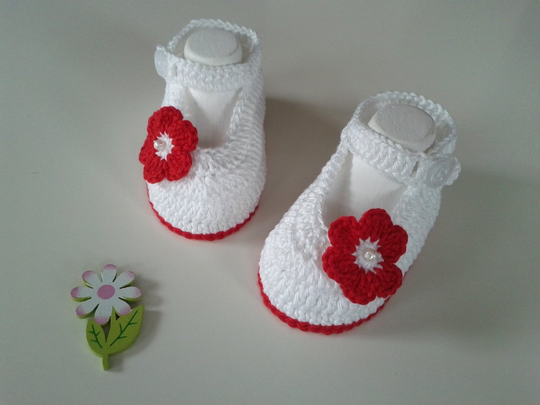 Crochet Babyset Shoes / Headband - Image 2