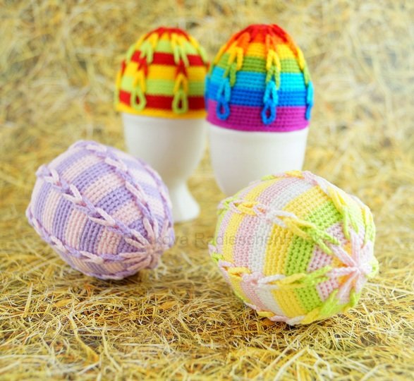 Eierwärmer und Osterei (Muster No 01) Häkelanleitung