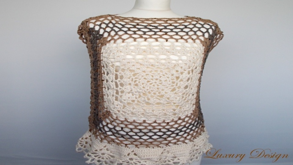 Häkelanleitung Netzshirt unisize Luxury Design No.46