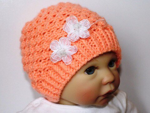 Strickanleitung Babymütze, Baby-Mütze, 2 - 6 Monate