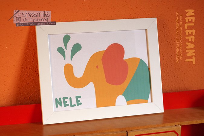 Elefant "Nelefant" (Plotterdatei / Illustration)