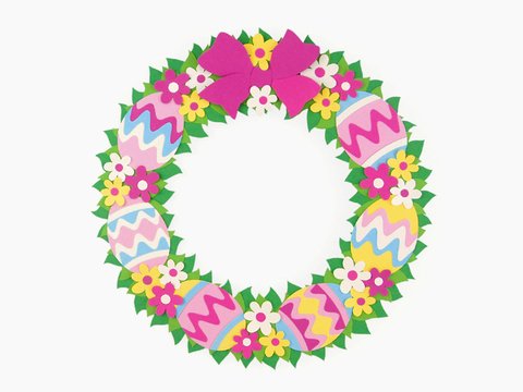 Türkranz, Osterdekoration – Bastelanleitung und Vorlagen