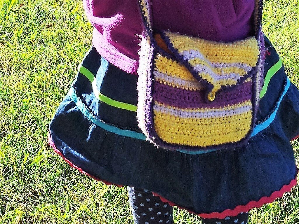 Häkelanleitung Umhängetasche für Kleinkinder und Kinder