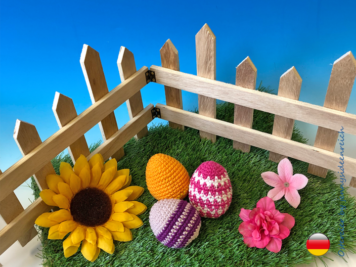 Amigurumi Ostereier häkeln ca. 8cm