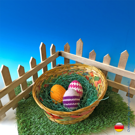 Amigurumi Ostereier häkeln ca. 8cm