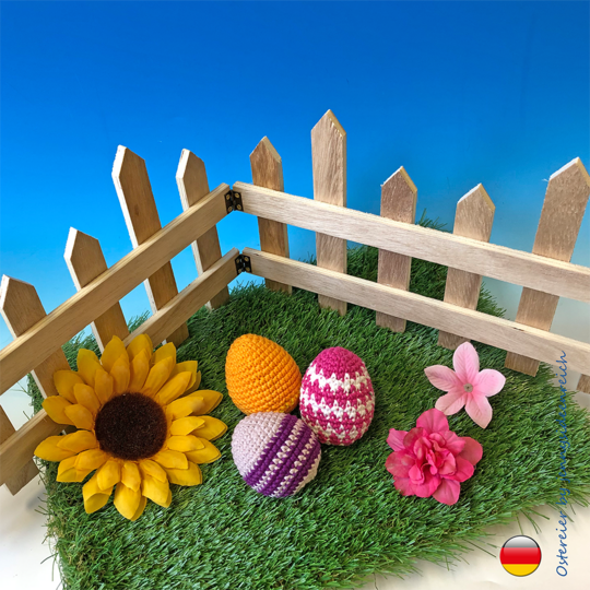 Amigurumi Ostereier häkeln ca. 8cm