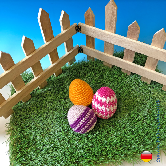 Amigurumi Ostereier häkeln ca. 8cm