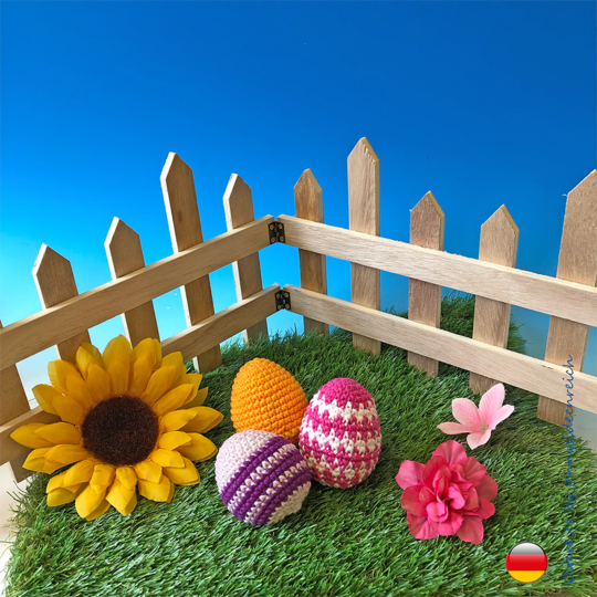 Amigurumi Ostereier häkeln ca. 8cm