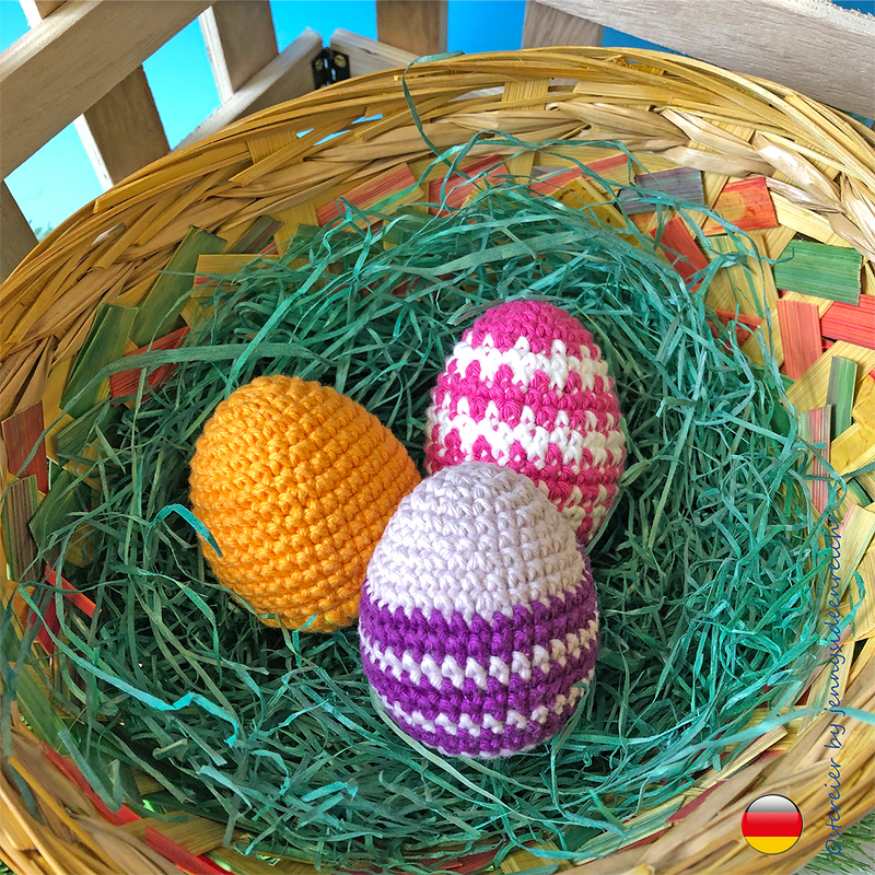 Amigurumi Ostereier häkeln ca. 8cm - Bild 2