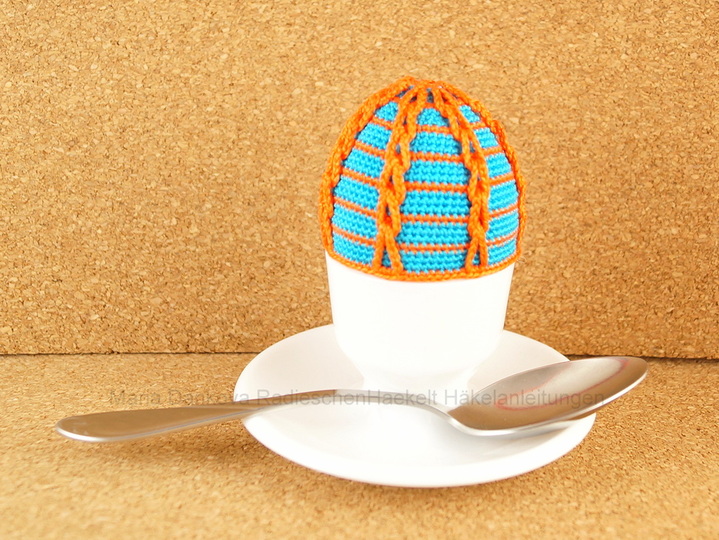 Eierwärmer mit Schlingen No 02 Häkelanleitung