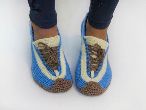 Häkelanleitung "Hausschuhe A" Gr. 36-42