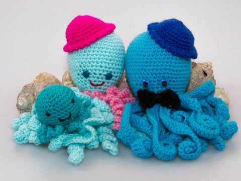 Crochet Pattern Amigurumi Octopuses P034