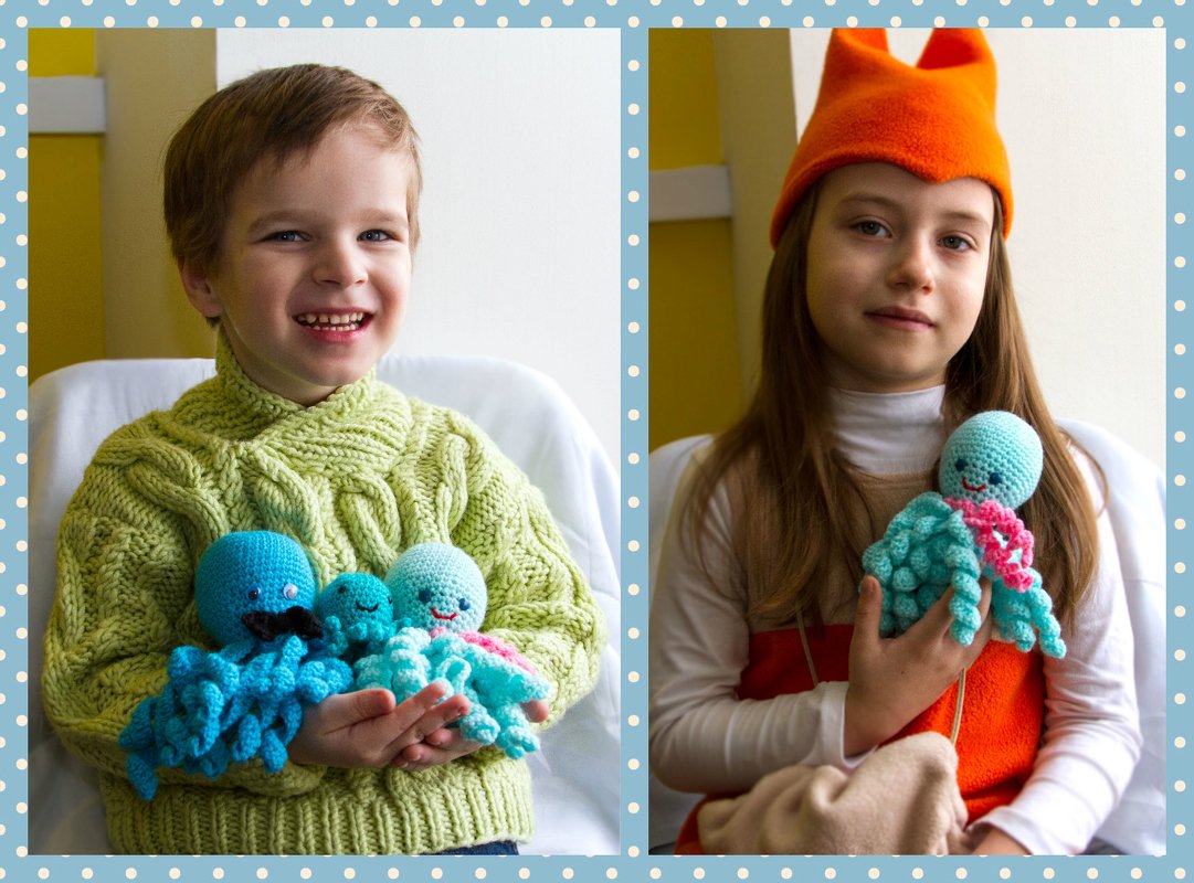 Crochet Pattern Amigurumi Octopuses P034 - Image 4