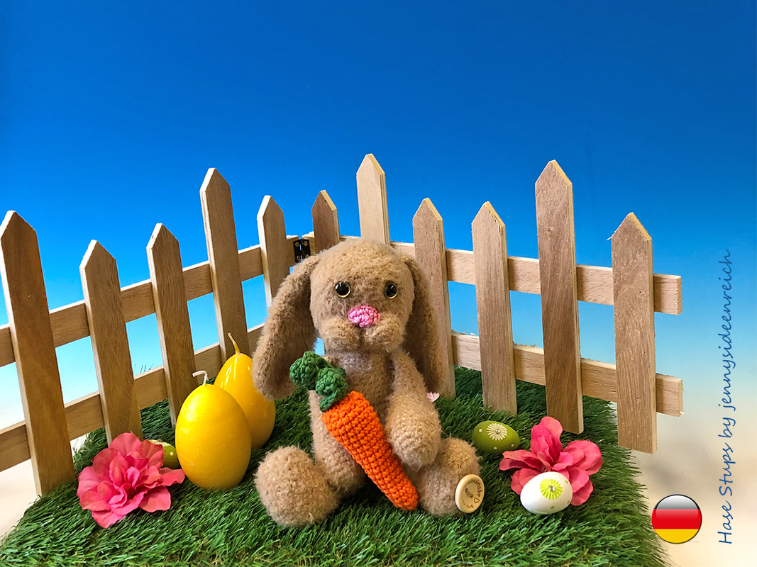 Häkelanleitung Amigurumi Hase Stups und seine Mohrrübe