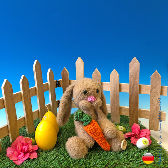 Häkelanleitung Amigurumi Hase Stups und seine Mohrrübe