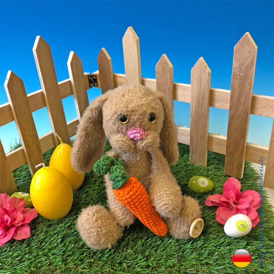 Häkelanleitung Amigurumi Hase Stups und seine Mohrrübe