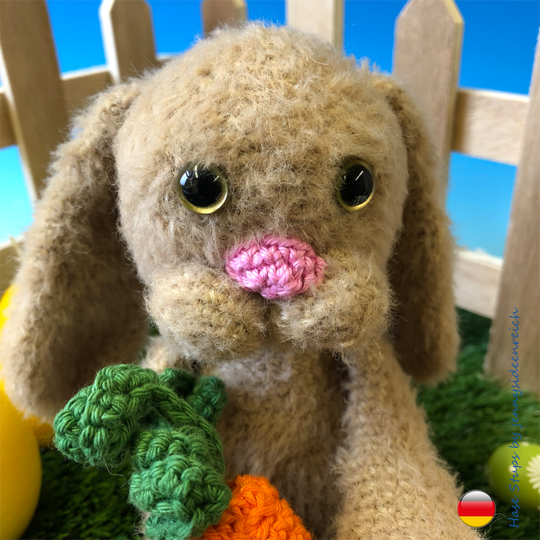 Häkelanleitung Amigurumi Hase Stups und seine Mohrrübe