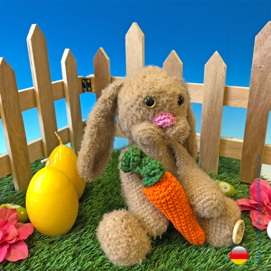 Häkelanleitung Amigurumi Hase Stups und seine Mohrrübe