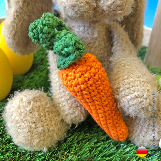 Häkelanleitung Amigurumi Hase Stups und seine Mohrrübe