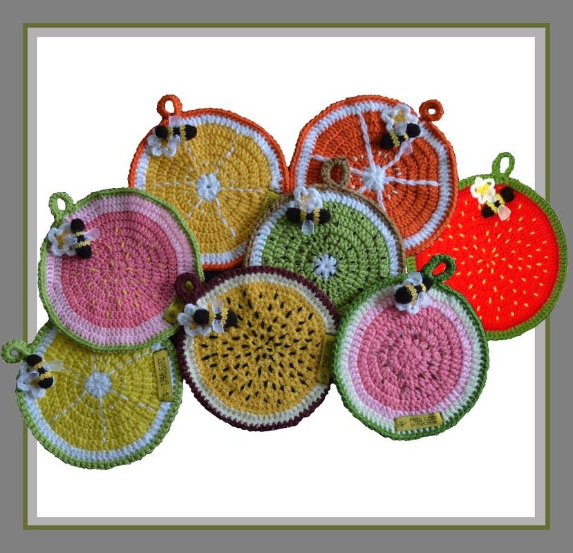 Citrus Fruit Pot Holders