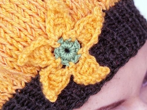 Blume - Blüte häkeln - Häkelanleitung für eine süße Blume