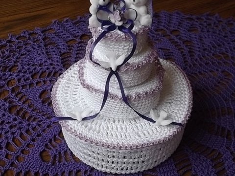 Wedding cake Trinket Box PDF