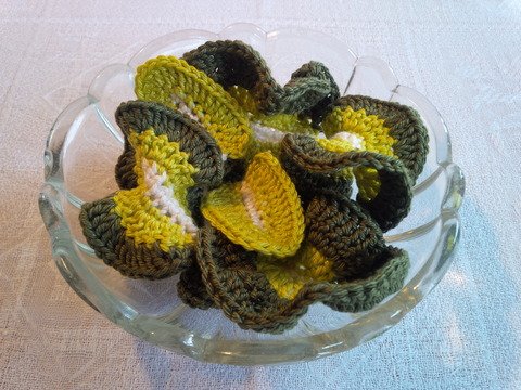 gehäkelte Rezepte: Salatblätter