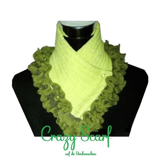 Strickanleitung Crazy-Scarf auf der Strickmaschine