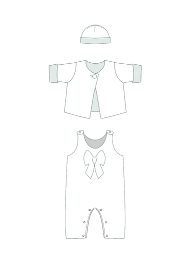 Baby Outfit Set PLINIO FILIPPA BUBU – PDF Pattern 1m/3m-2y/3y