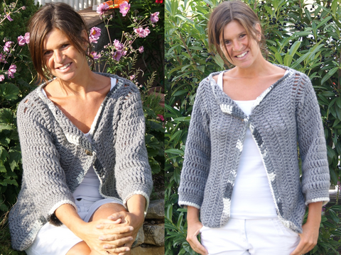 Kuschelweste mit oder ohne Ärmel, Gr. S - XL