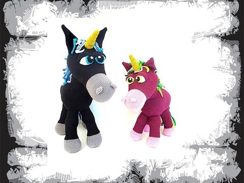 Emil und Emilia die Einhörner XXL (PDF Anleitung)