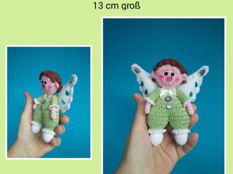 Anleitung Engel „ Luca „ 13 cm groß -  Kostenlos -