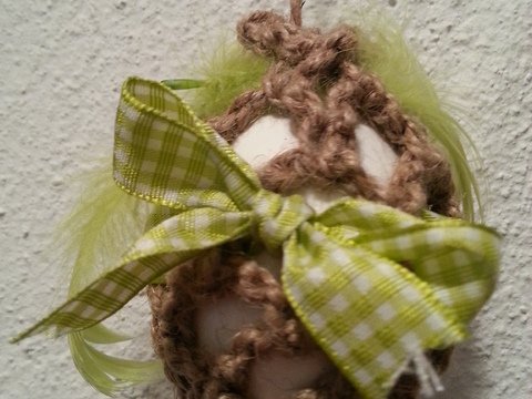 Häkelanleitung: Osterei Natur