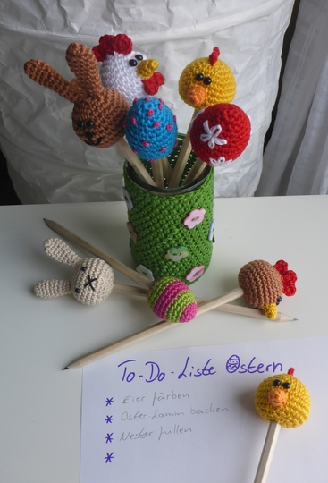 Häkelanleitung Osterstifte 