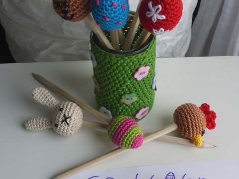 Häkelanleitung Osterstifte 