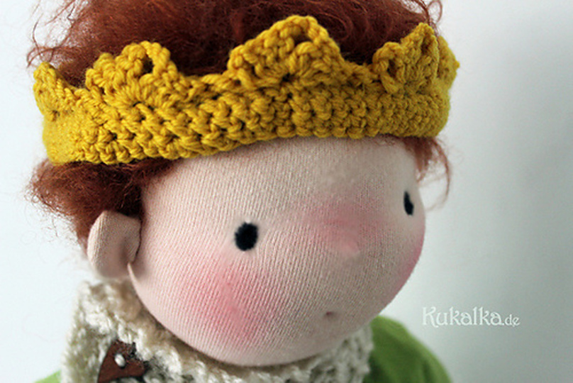 Crochet Pattern Crown “Königskind” – Birthday Crown for Children and Dolls