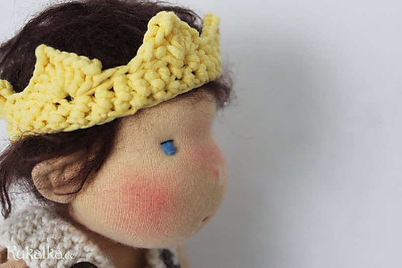 Crochet Pattern Crown “Königskind” – Birthday Crown for Children and Dolls