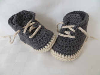 Häkelanleitung, Babyschuhe in 4 Größen