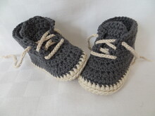 Häkelanleitung, Babyschuhe in 4 Größen