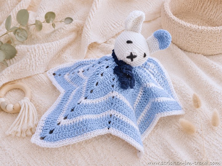 Crochet Pattern Bunny Lovey Blanket for Babies & Toddlers | Lovey LORIS