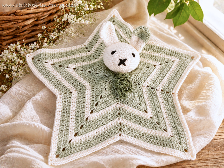 Crochet Pattern Bunny Lovey Blanket for Babies & Toddlers | Lovey LORIS