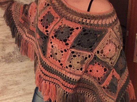 Häkelanleitung Poncho Vizell 