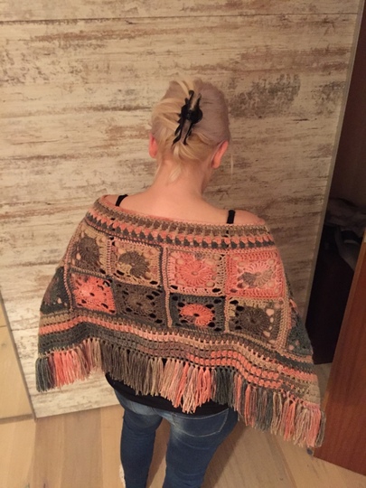 Häkelanleitung Poncho Vizell 