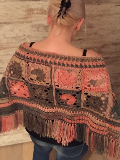 Häkelanleitung Poncho Vizell 