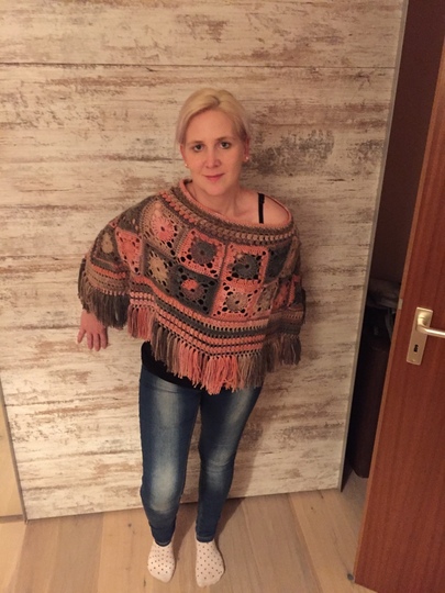 Häkelanleitung Poncho Vizell 