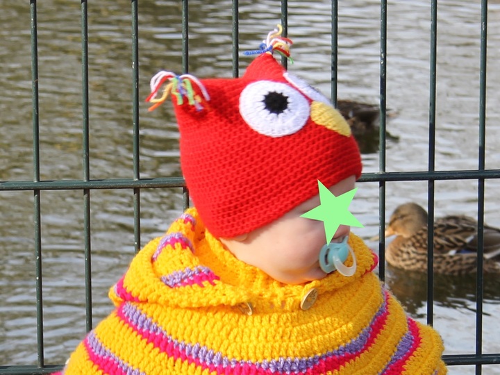 Teebeutel-Mütze "Eule" Eulenmütze Mütze Teebeutelmütze häkeln gehäkelt