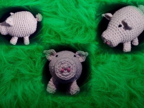 Häkelanleitung - Schweinchen Lucky- einfach